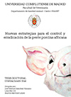 Tesis doctoral de Cristina Jurado Daz: Nuevas estrategias para el control y erradicacin de la peste porcina africana